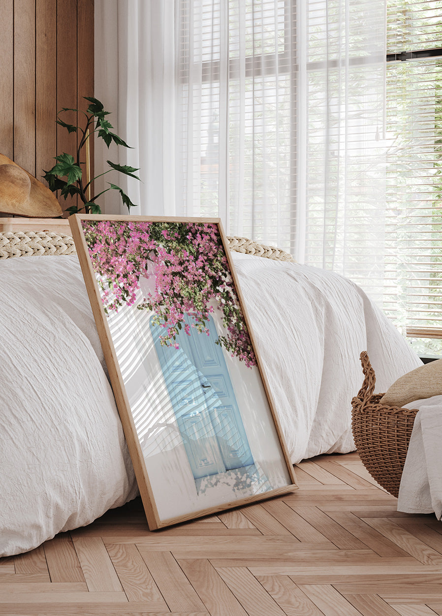 Rosa Blumen-Türposter - Posterbox.no