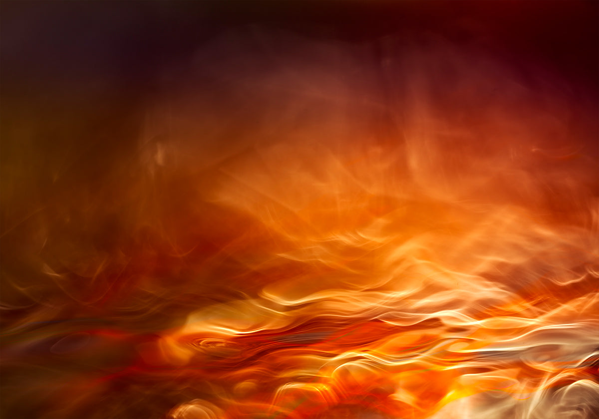 Poster mit brennendem Wasser