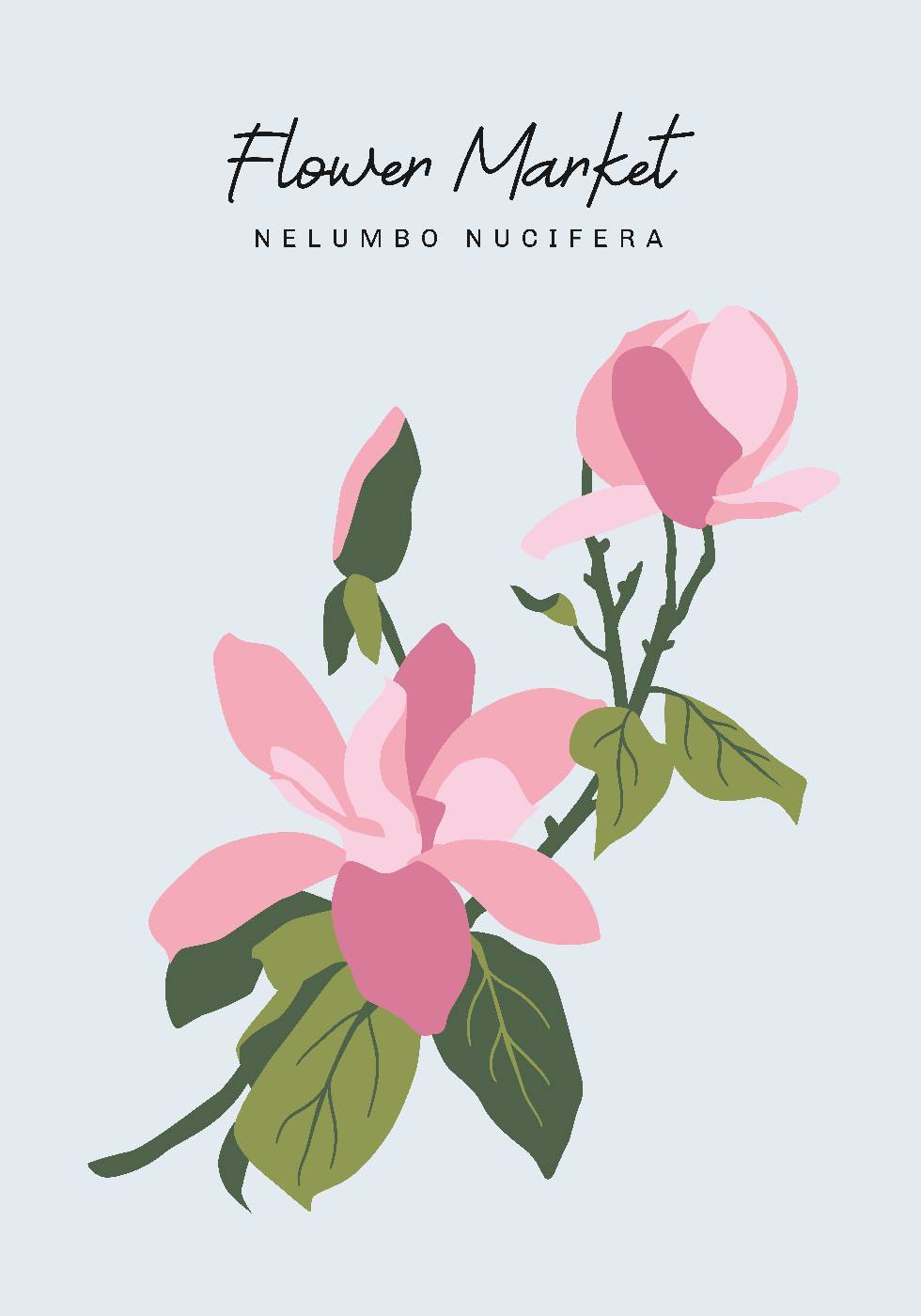 Blumenmarkt 702 Poster - Posterbox.no