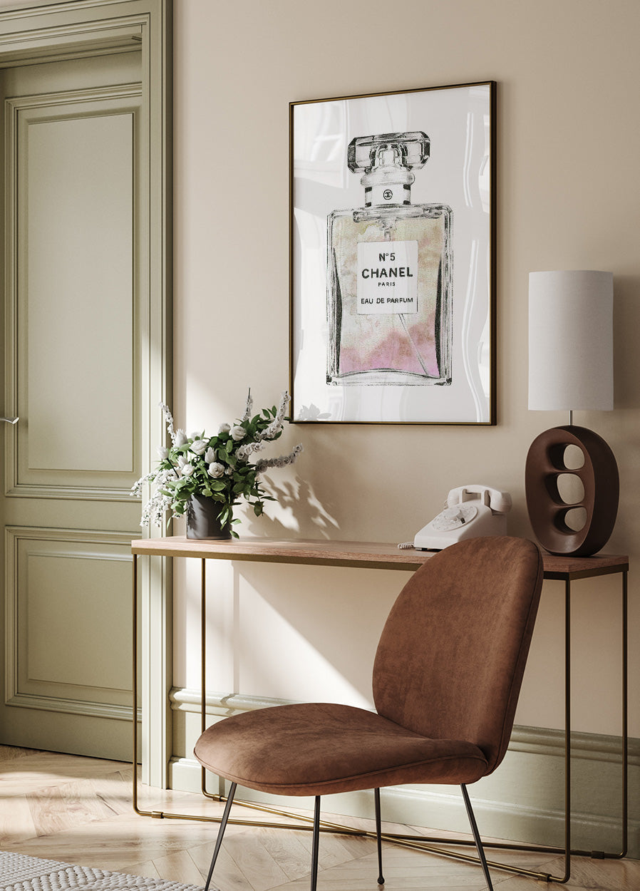 Rosa Parfüm Poster - Posterbox.no