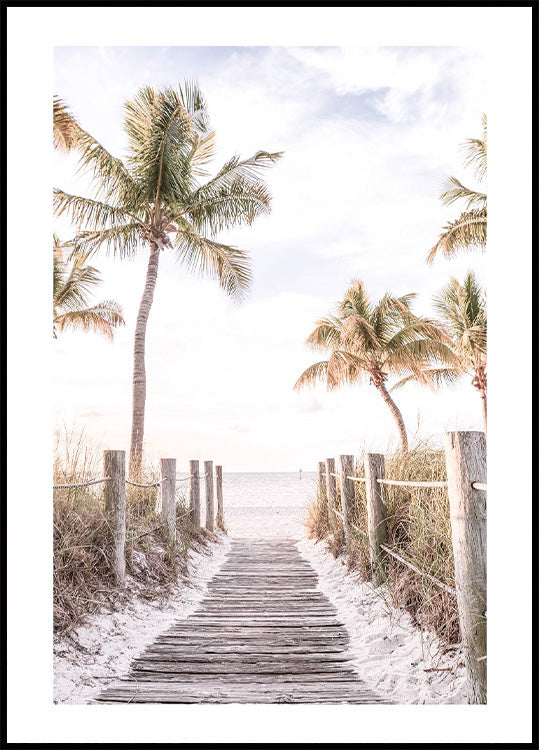 Footbridge Beach Poster - Posterbox.no