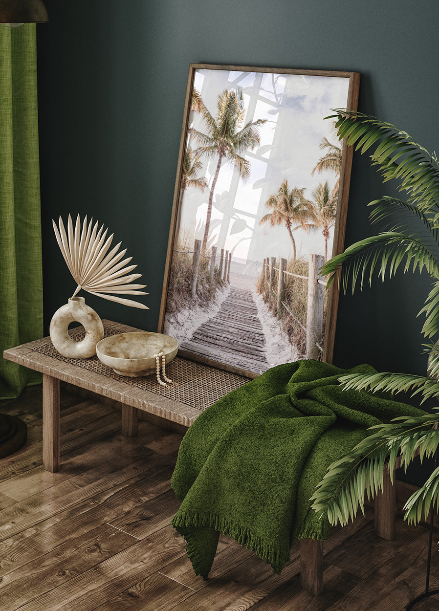 Footbridge Beach Poster - Posterbox.no