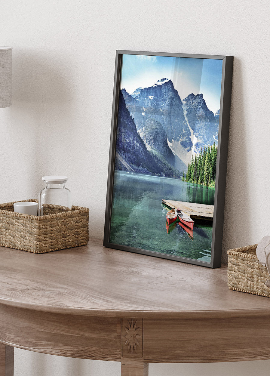 Kanus im See Poster - Posterbox.no