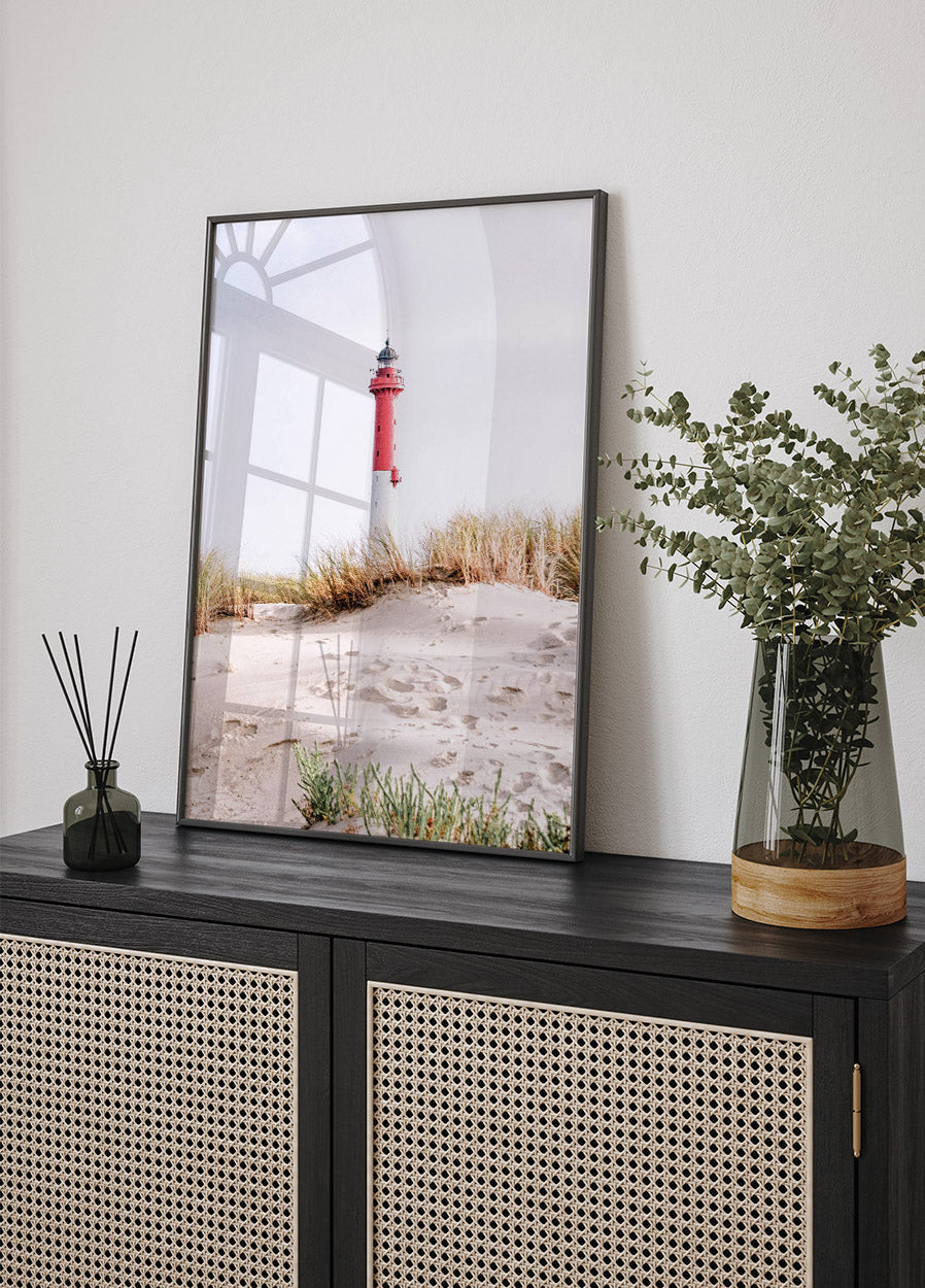 Strand-Leuchtturm-Poster - Posterbox.no