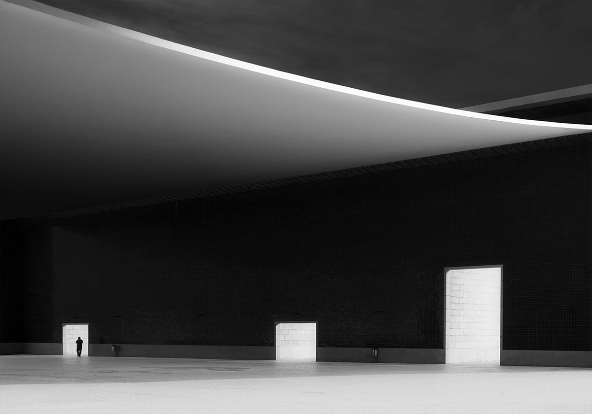 Poster mit weißen Türen