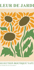 Natürliche Eleganz: Fleur de Jardin Botanique v3 Poster - Posterbox.no