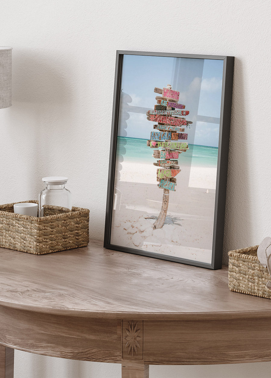 Strandschild-Poster - Posterbox.no