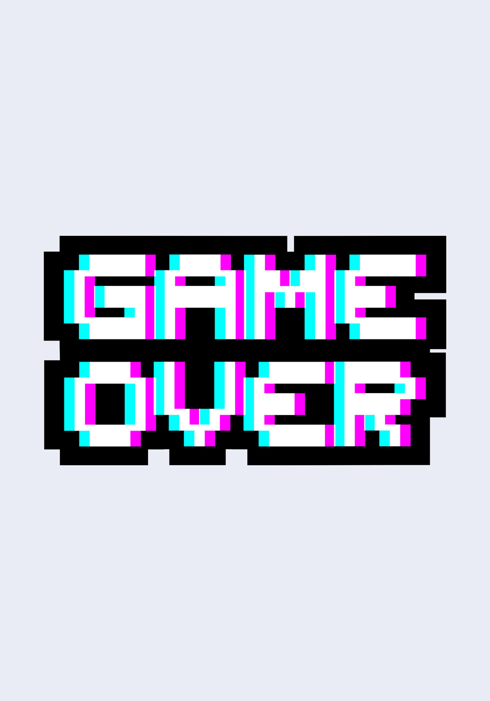 Gaming Over Poster - Posterbox.no