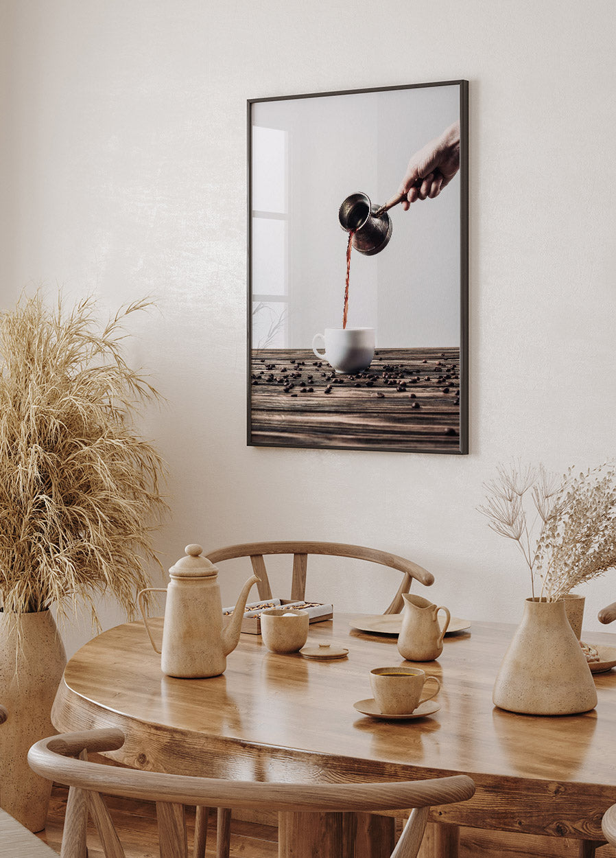 Poster „Kaffee einschenken“ - Posterbox.no