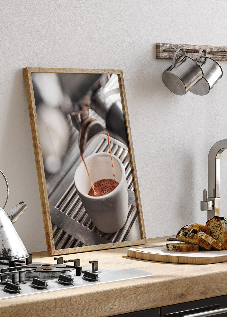 Frisch gebrühter Espresso Poster - Posterbox.no