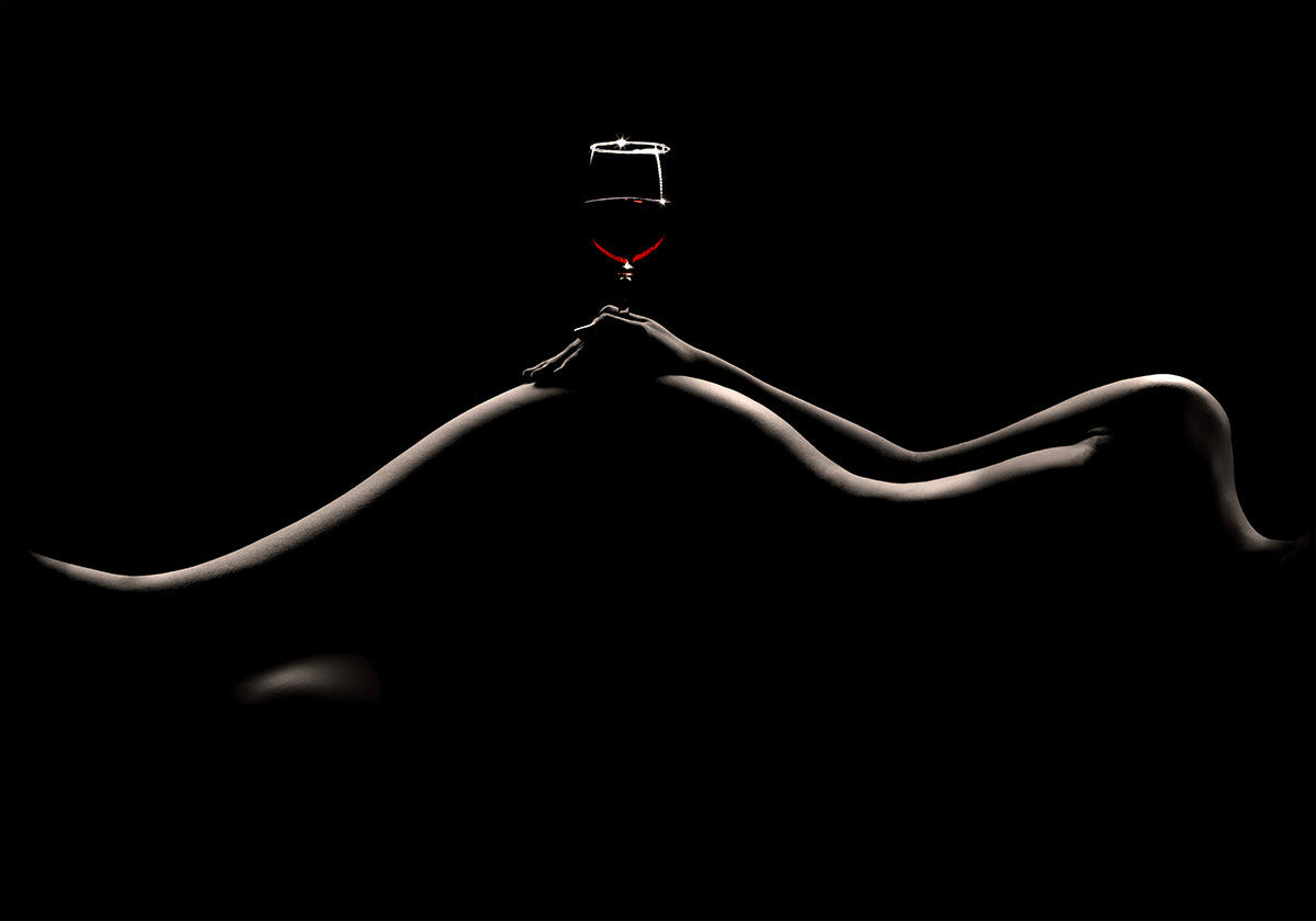 Bodyscape: Poster zur Weinprobe