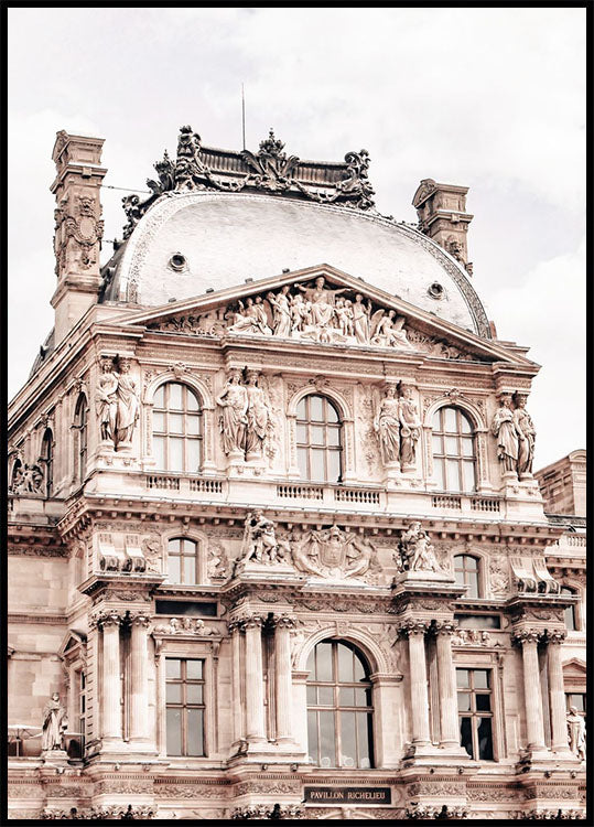 Pavillon Richelieu, Palais du Louvre Paris Poster - Posterbox.no