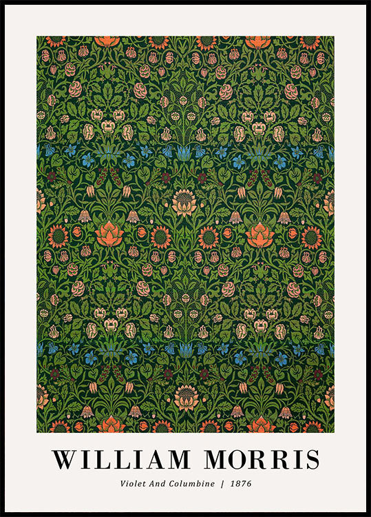 William Morris Violet und Columbine 1876 Poster - Posterbox.no