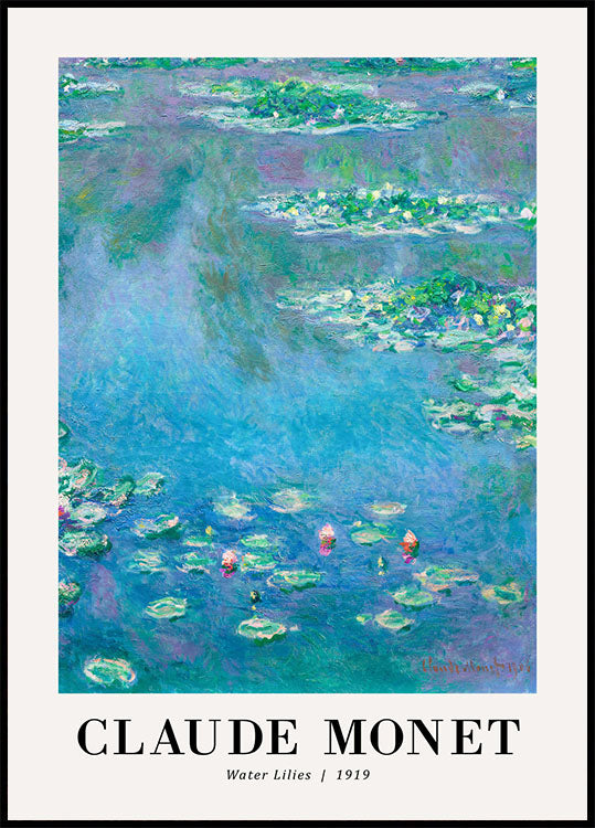 Seerosen 1919 Poster von Claude Monet - Posterbox.no