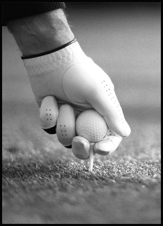 Poster „Golfspieler beim Abschlag“ - Posterbox.no