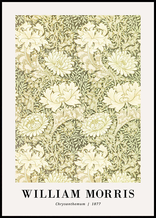 William Morris Chrysanthemum 1877 Poster - Posterbox.no