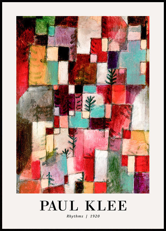 Rhythms 1920 von Paul Klee Poster - Posterbox.no