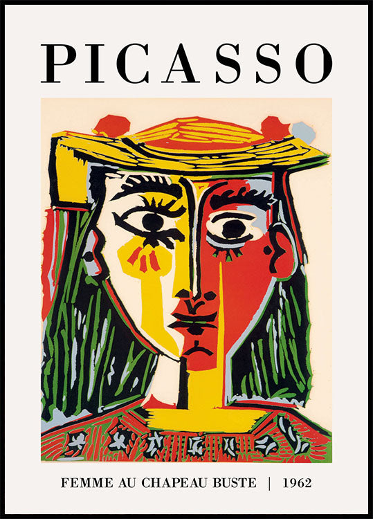 Pablo Picasso – El Rostro 1962 Poster – Posterbox.no