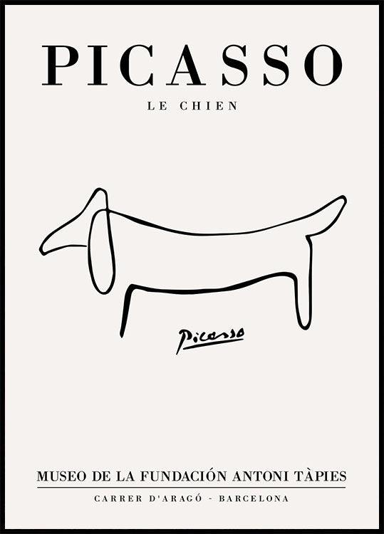 Pablo Picasso – Le Chien Poster – Posterbox.no