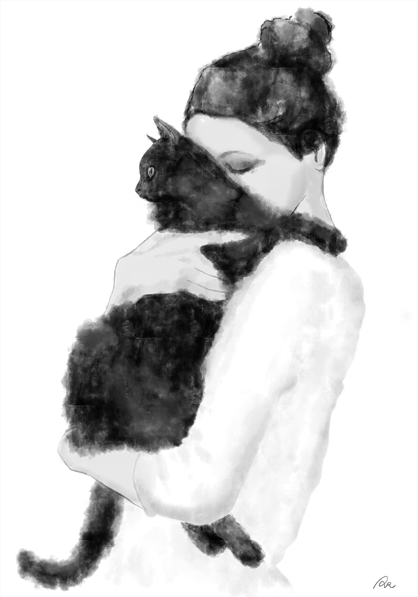 Katzenliebhaber-Poster