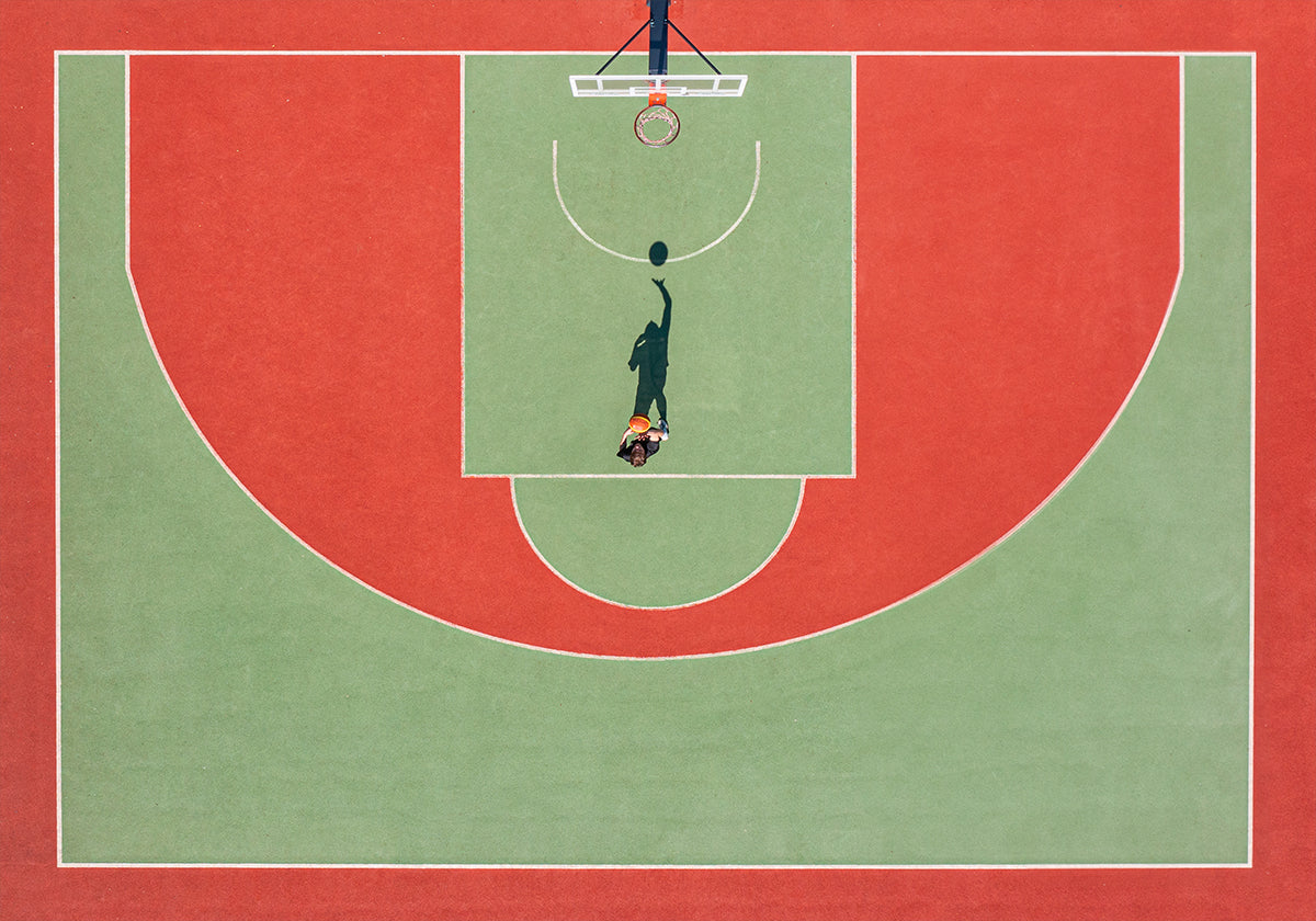 Schatten-Basketball-Poster