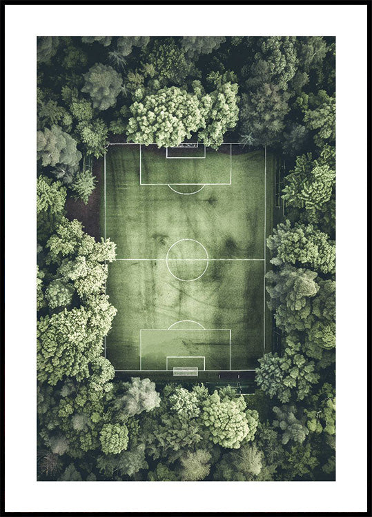 Grünes Fußballplatz-Poster - Posterbox.dk