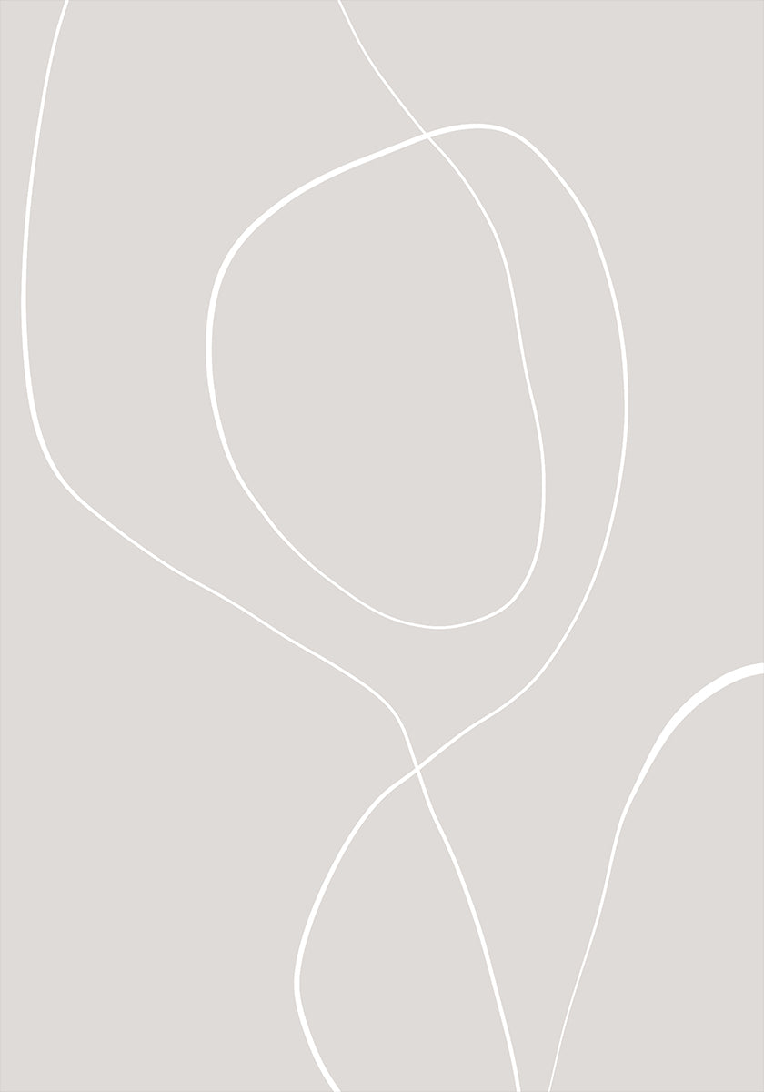 Fließende Linien-Harmonie-Poster