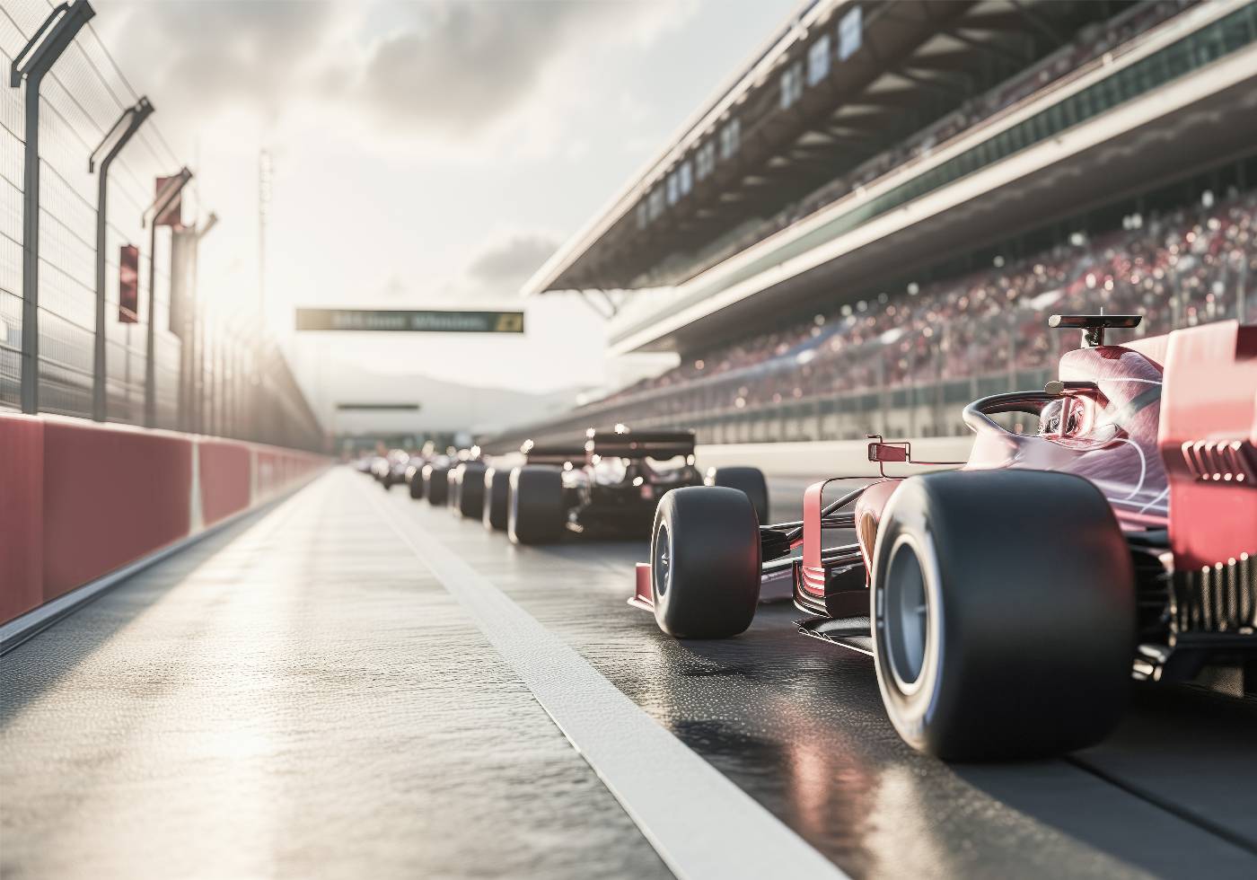 Rotes Rennwagen-Poster - Posterbox.dk