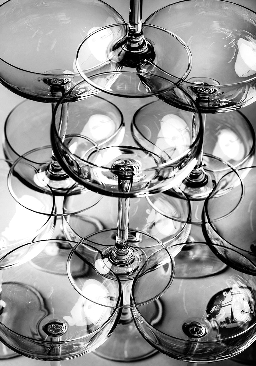 Champagnerturm Nr.8 Poster