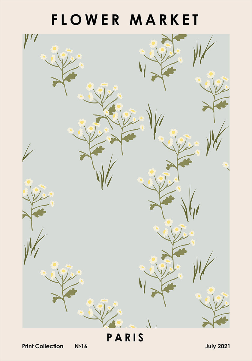 Blumenmarkt Paris Poster