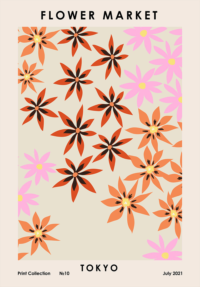 Blumenmarkt Tokio Poster