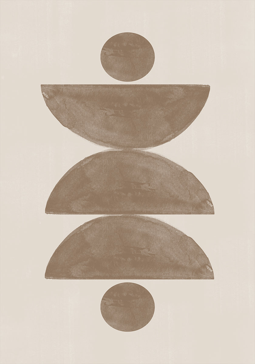 Ausgewogenes geometrisches Poster