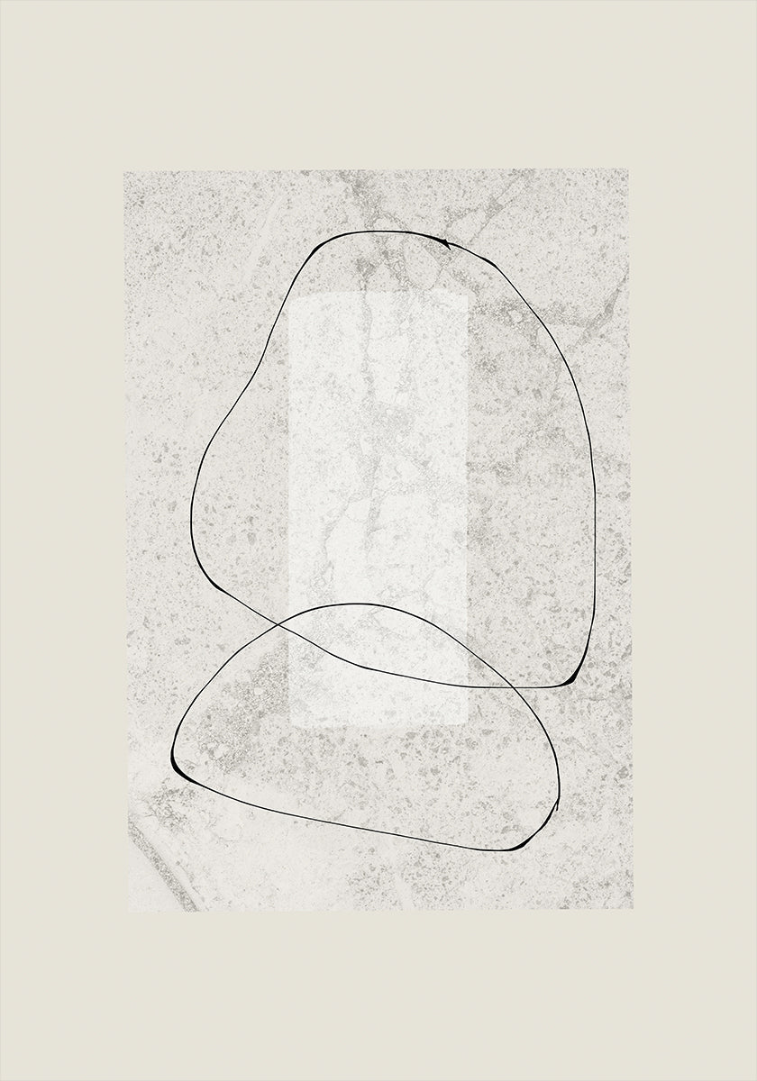 Minimalistisches Kurven-Poster