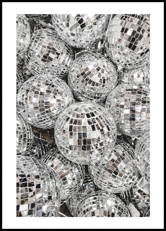 Funky Disco Ball 70er Jahre Poster - Posterbox.no