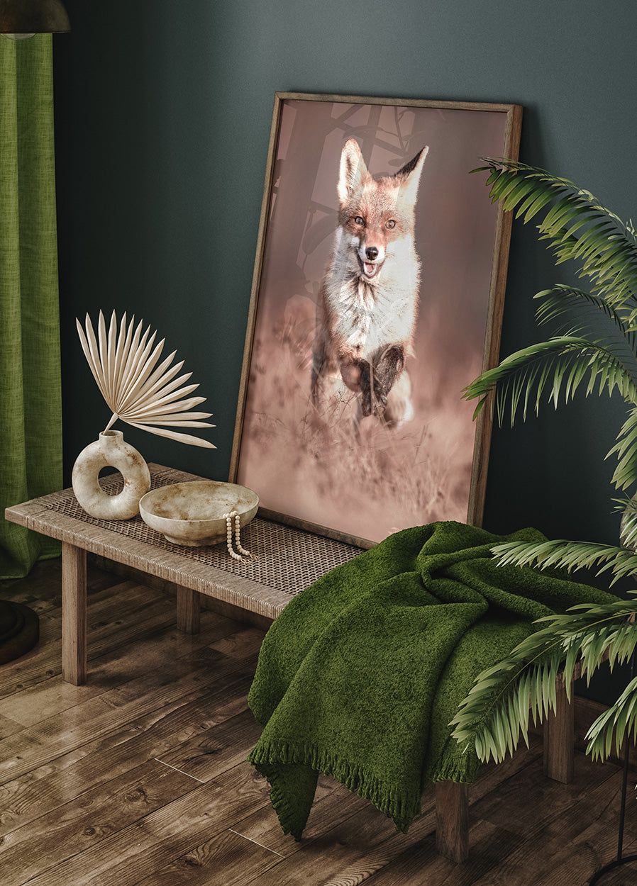Lächelnder Fuchs Poster - Posterbox.dk