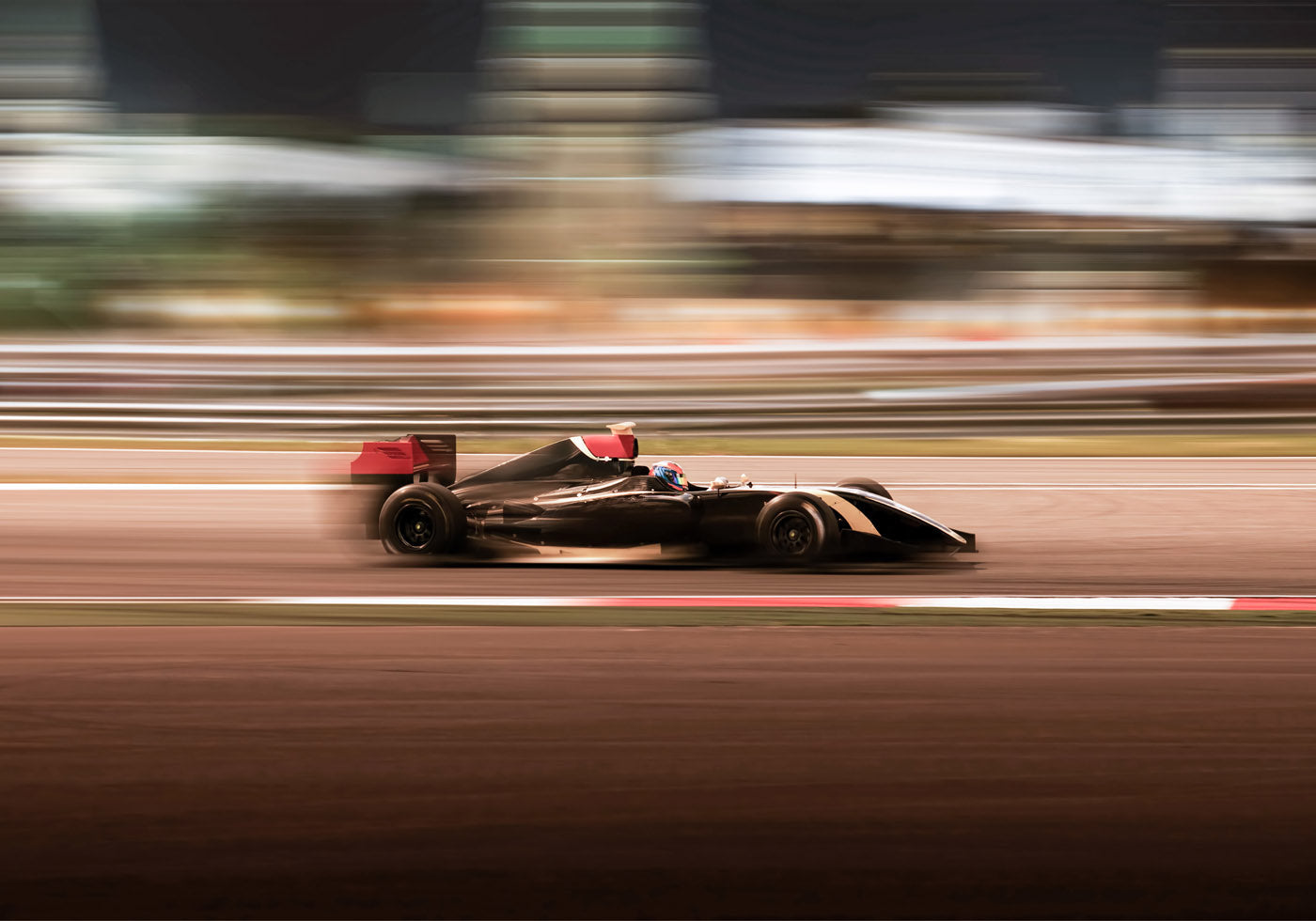 F1-Auto in Bewegung Poster - Posterbox.no