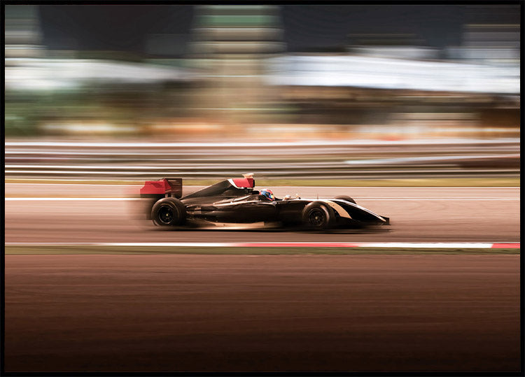 F1-Auto in Bewegung Poster - Posterbox.no