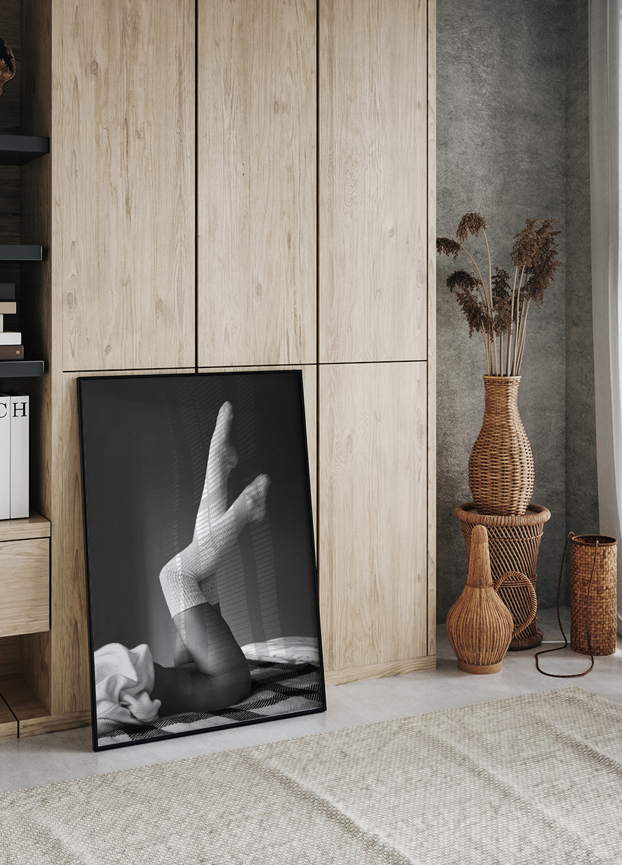 Poster „Frauenbeine im Bett“ – Posterbox.no