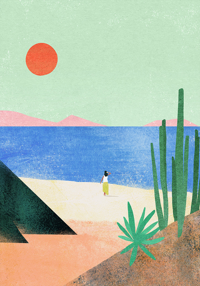 Strandmädchen II Poster