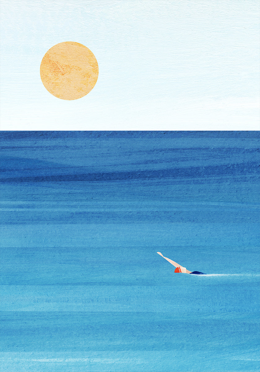 Meeresschwimmen-Poster