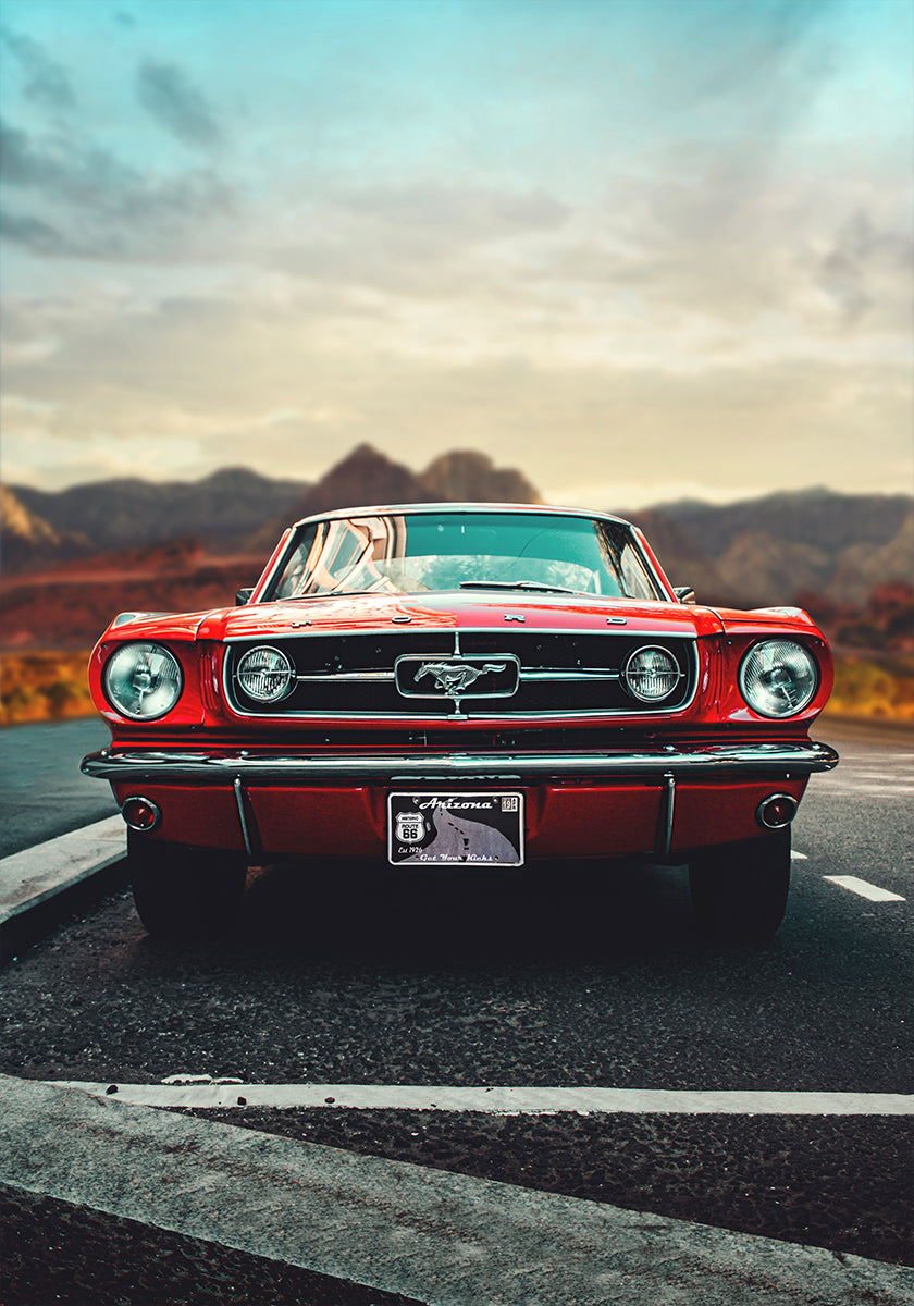 Oldtimer-Liebesplakat