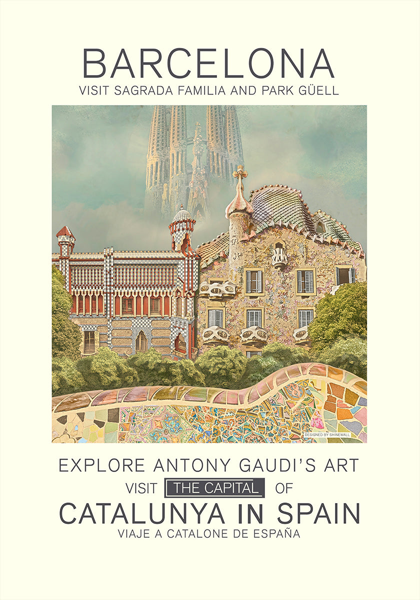 Barcelona-Druckplakat