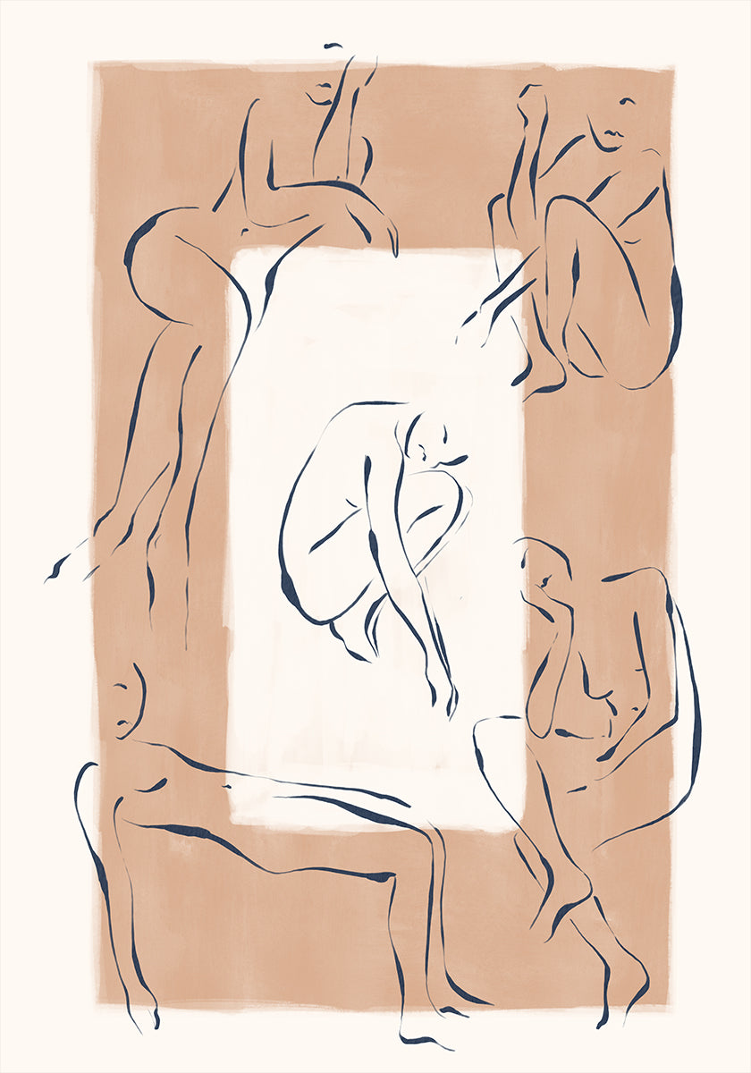 Nehmen Sie eine Pose ein