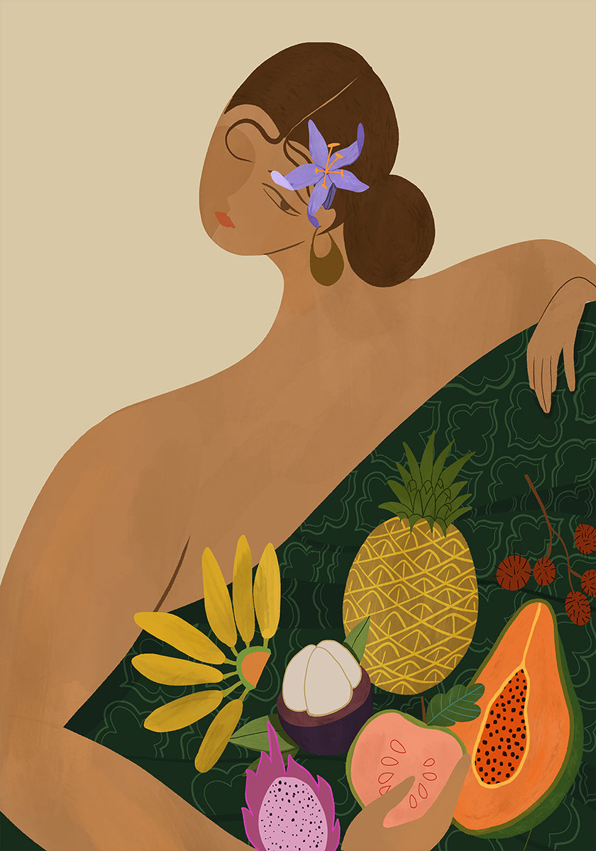 Obstverkäufer-Poster