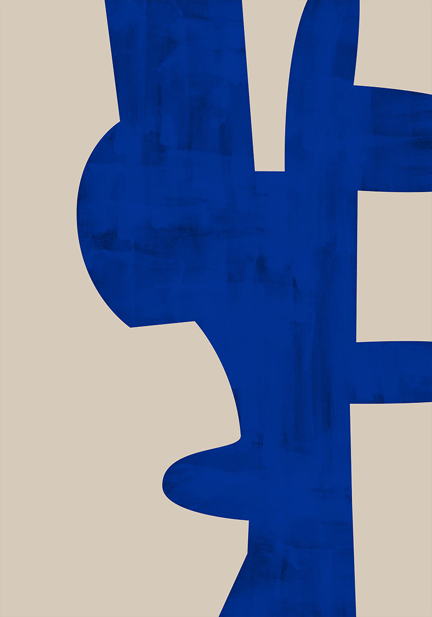 Schatten des blauen Posters