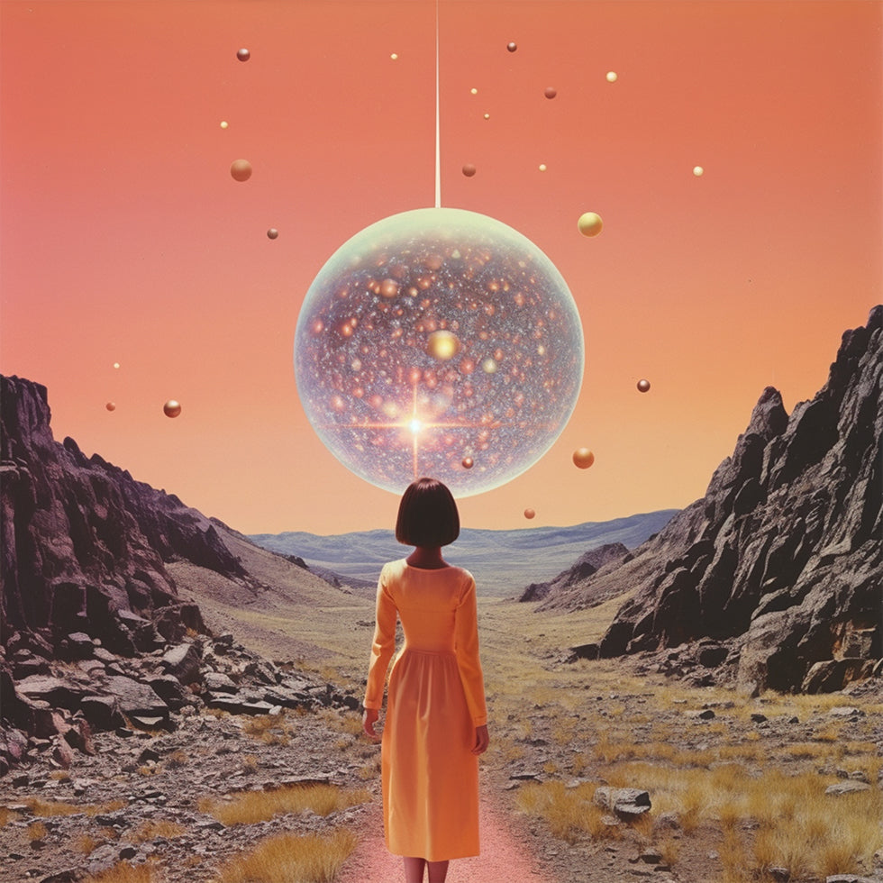 Ein Space Disco Collage Art Poster