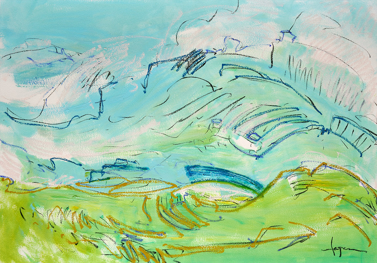 Wunderliche Hügellandschaft