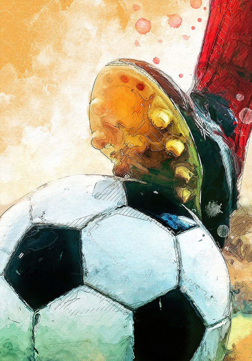 Fußball 1 Sportkunstposter