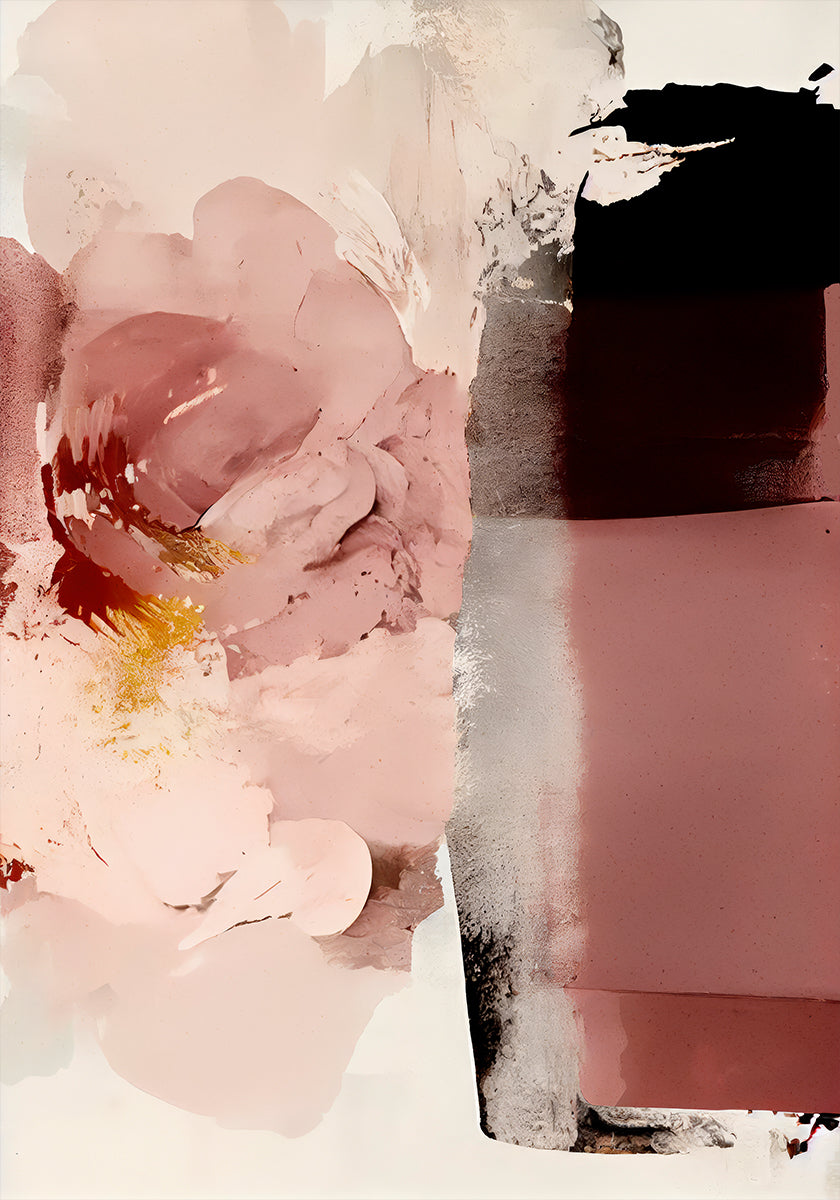 Poster zur Blütenabstraktion