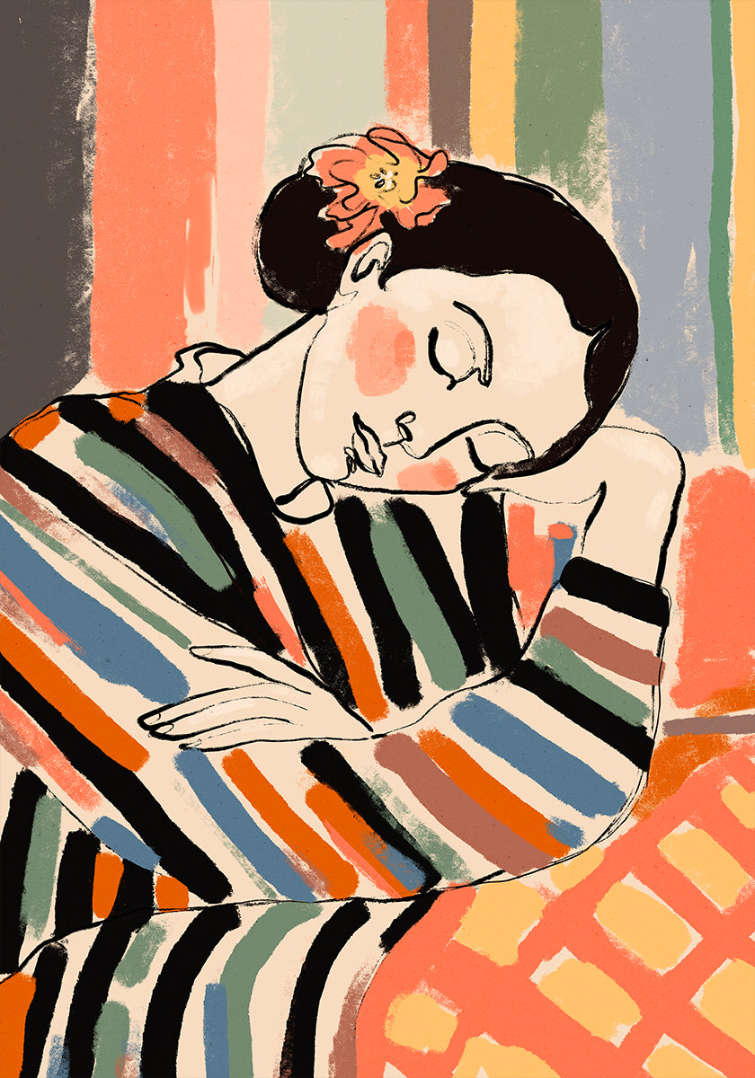 Gestreiftes Serenity-Poster